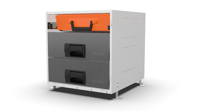 RCKIT40/10 cargo drawers front view