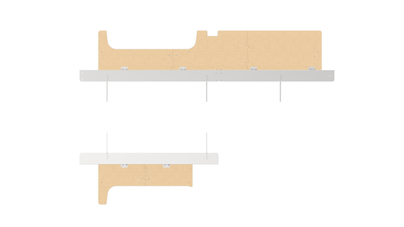 Ford Transit 130" WB Low Roof - Roof & Floor Anchor Kit #RSVAKFT130LR20