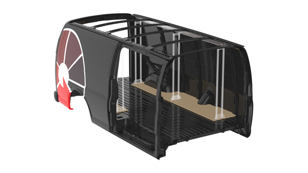 Chevy Express 155" Extended WB - Roof & Floor Anchor Kit #RSVAKIT155CE19