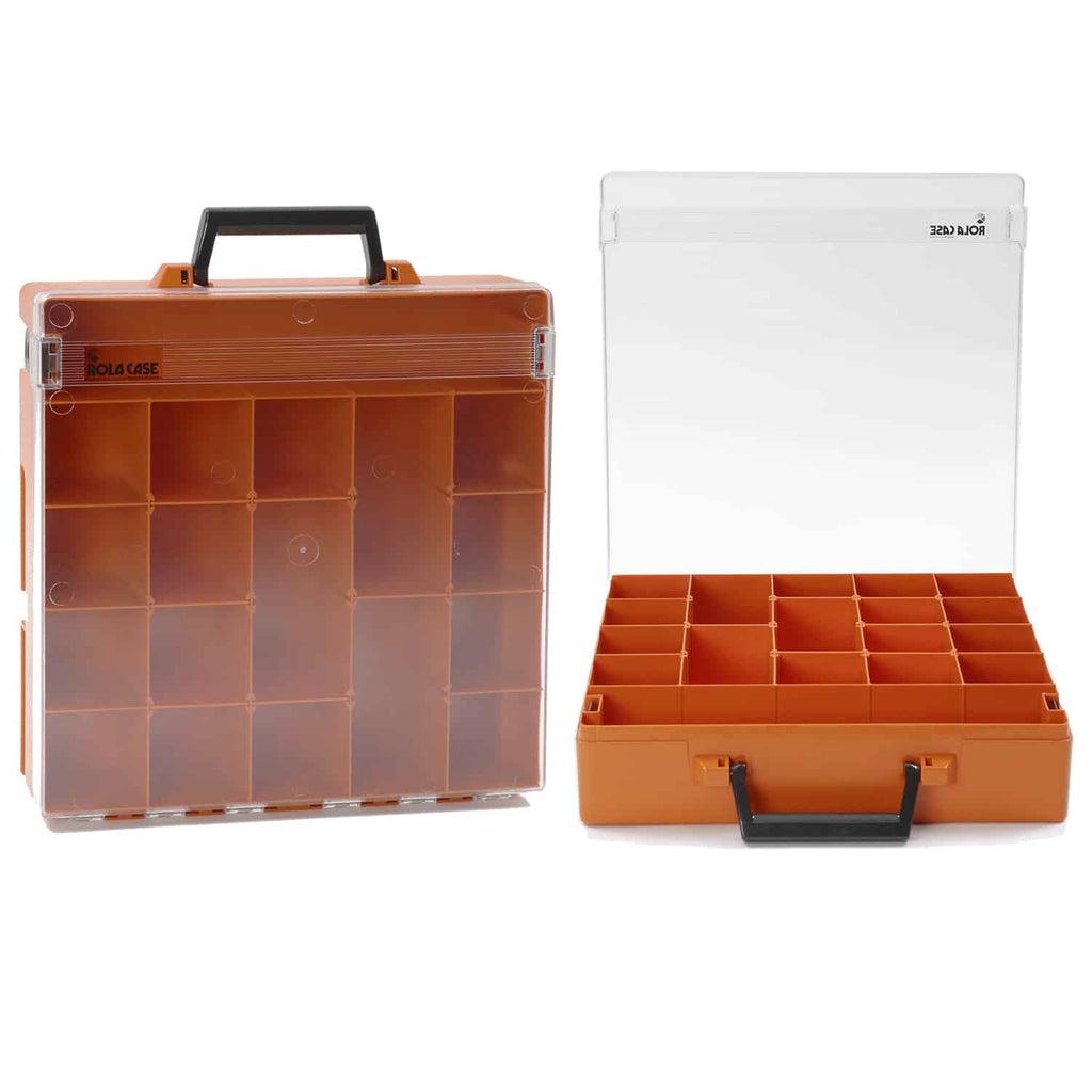 Standard orange plastic parts organizer case #RC001/CL