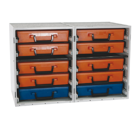 2x RCSK4/C Dual Cabinet Kit + Organizer Carry Cases